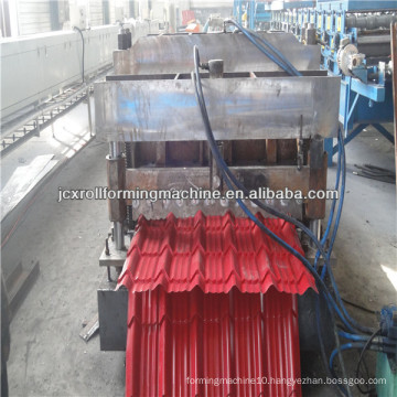 JCX 28-207-828-K1, Arc Metal Glazed Roof Tile Roll Forming Machine